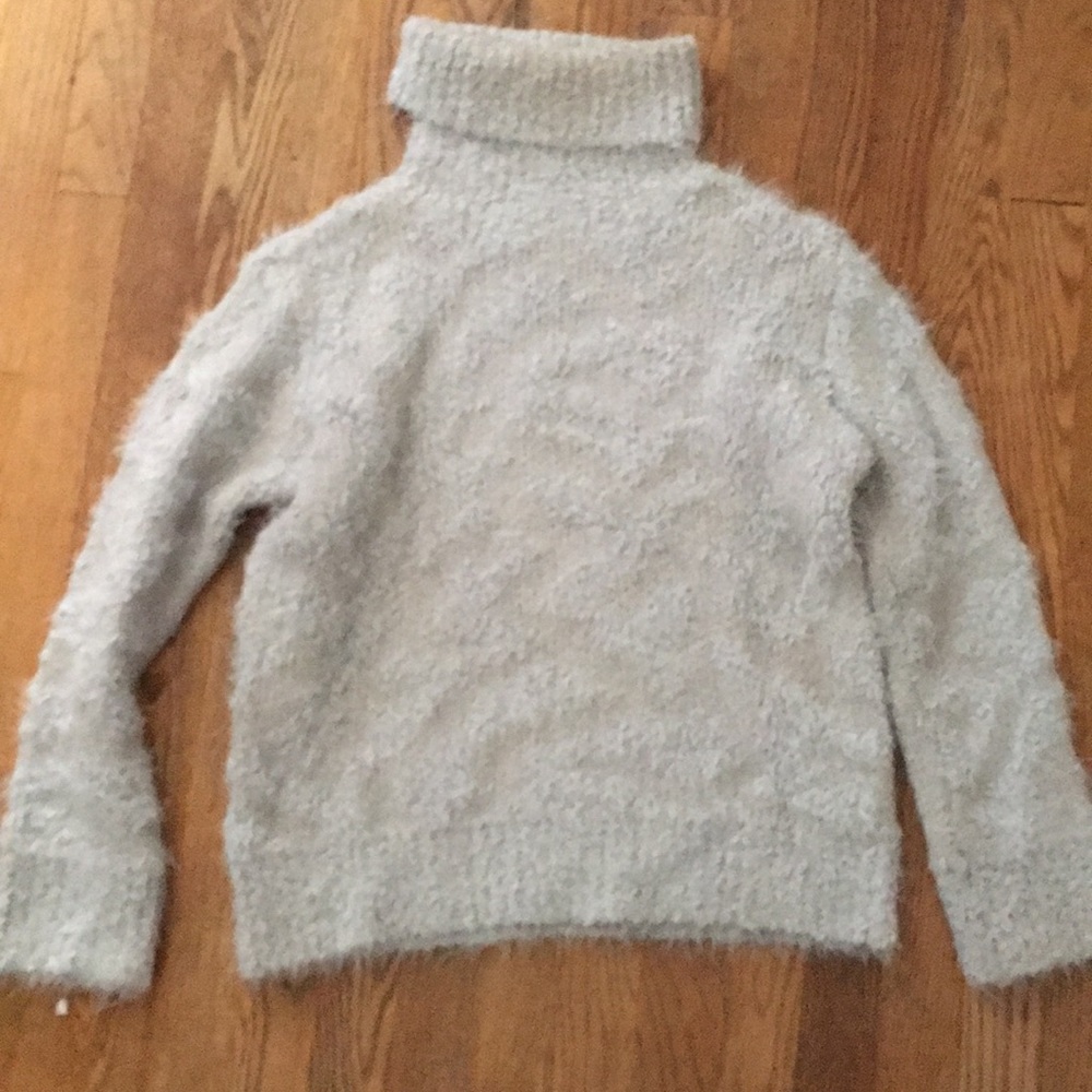 Zara Knit pale blue turtleneck sweater!